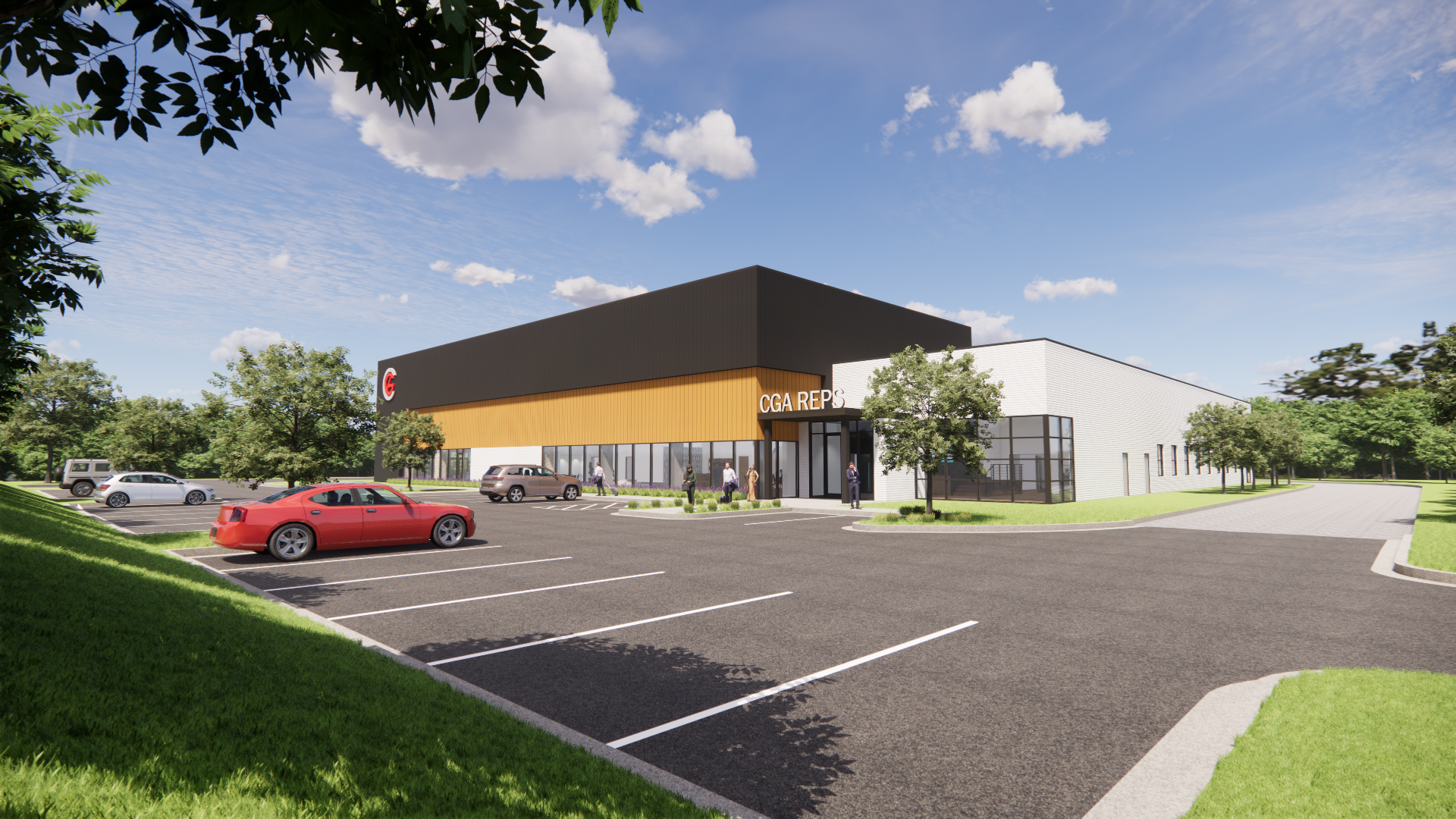 Large exterior rendering showcase